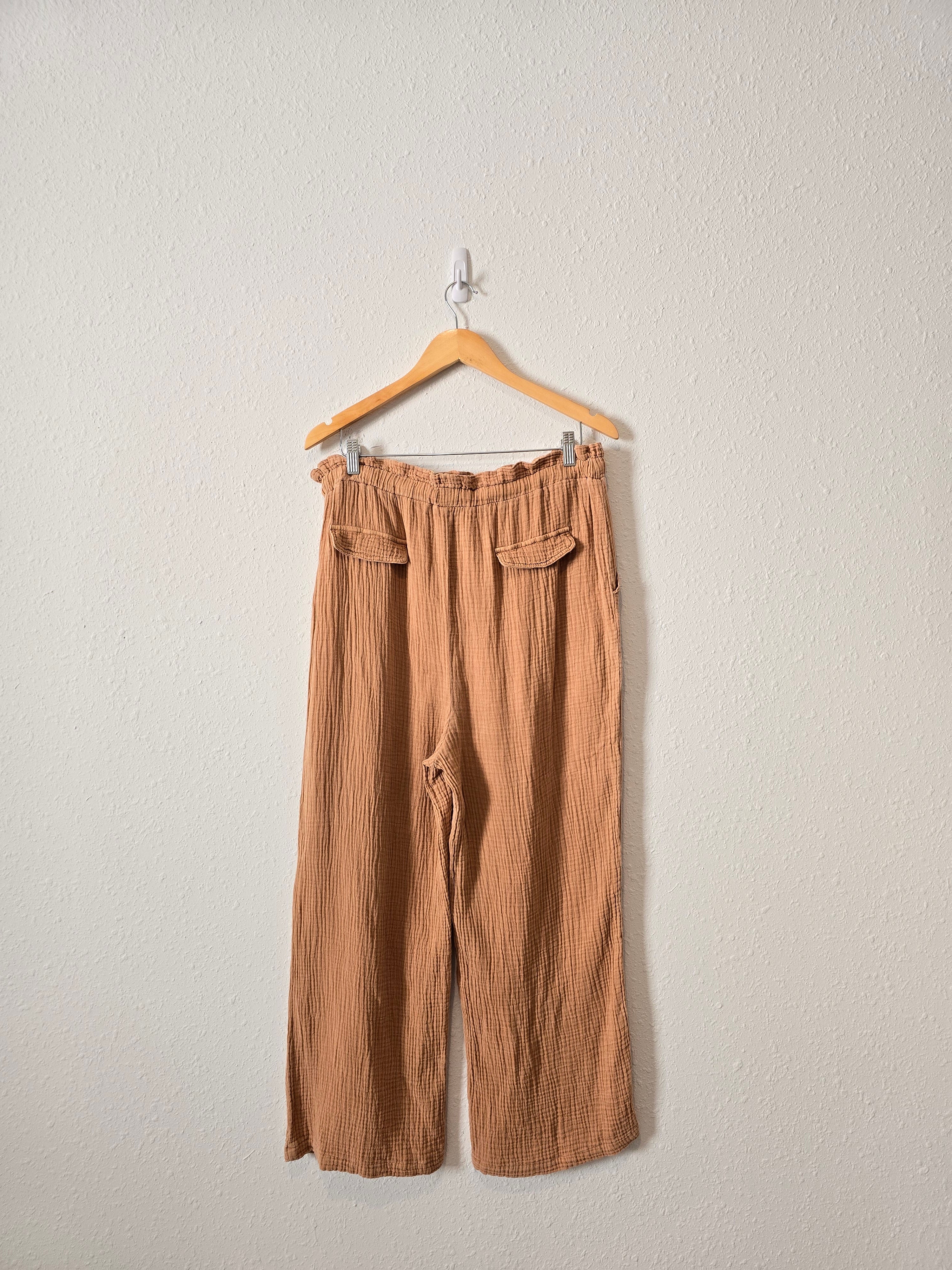 Easel Wide Leg Gauze Pants (L)