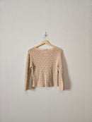 Vintage Crochet Knit Button Up (S)