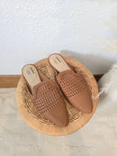 Brown Woven Mules (7)