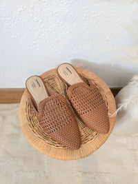 Brown Woven Mules (7)