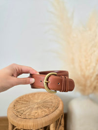 Coach Brown Leather Belt (L)