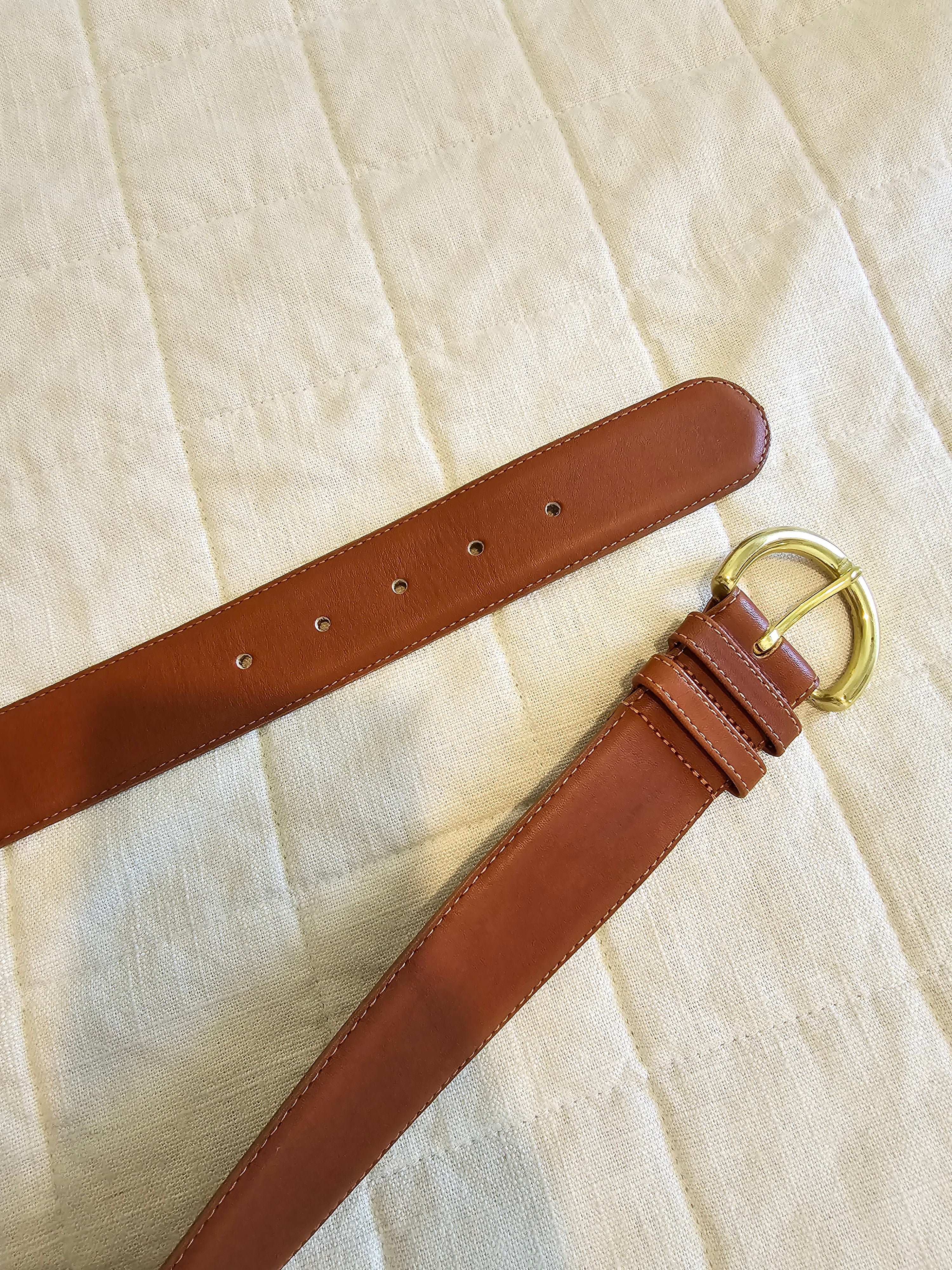 Coach Brown Leather Belt (L)