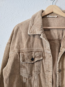 Corduroy Button Up Shacket (S)