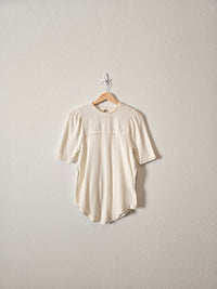 NEW Free People Smocked Tee (M)