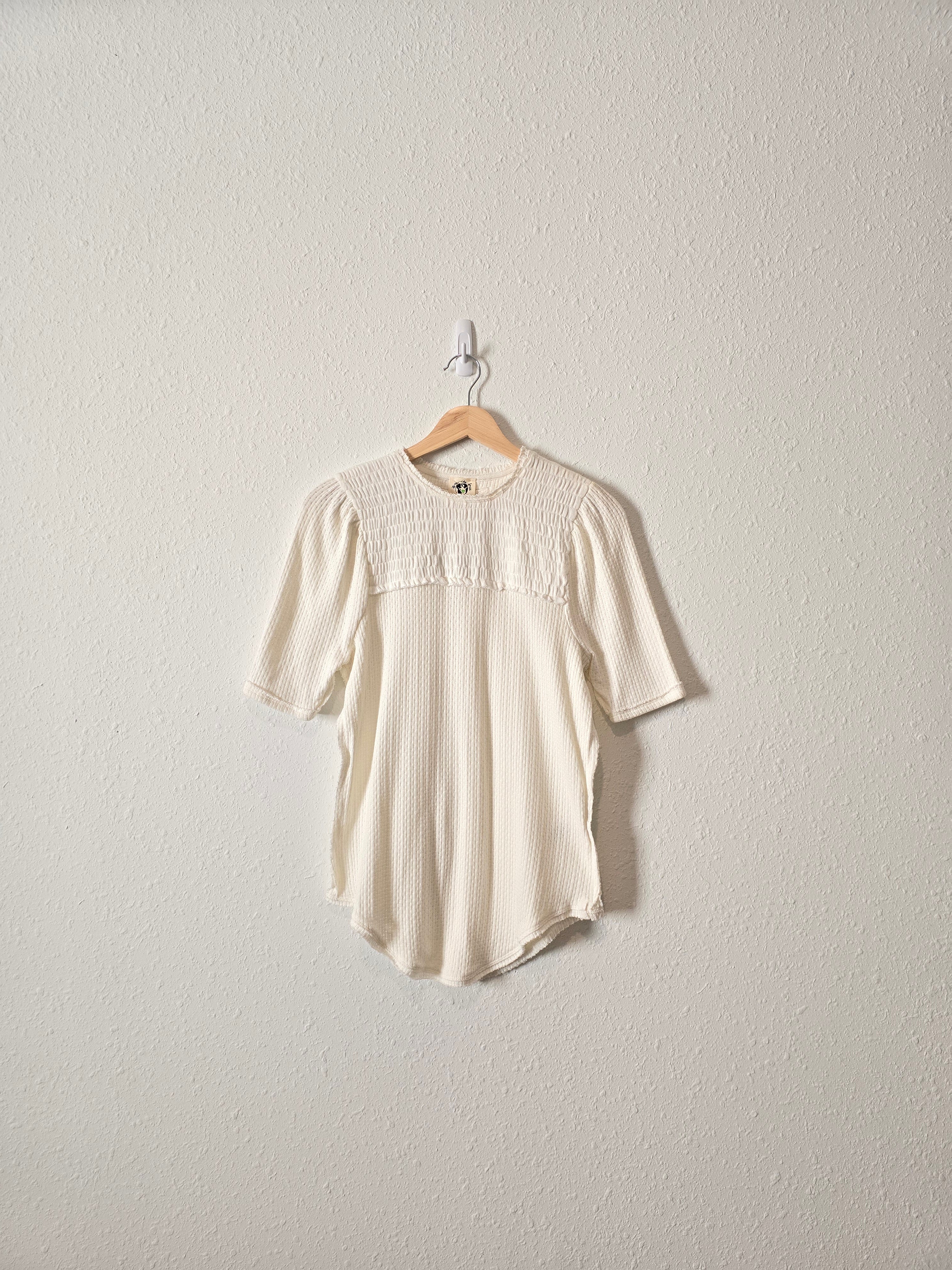 NEW Free People Smocked Tee (M)