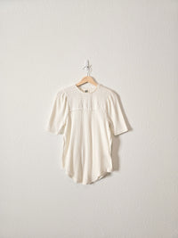 NEW Free People Smocked Tee (M)