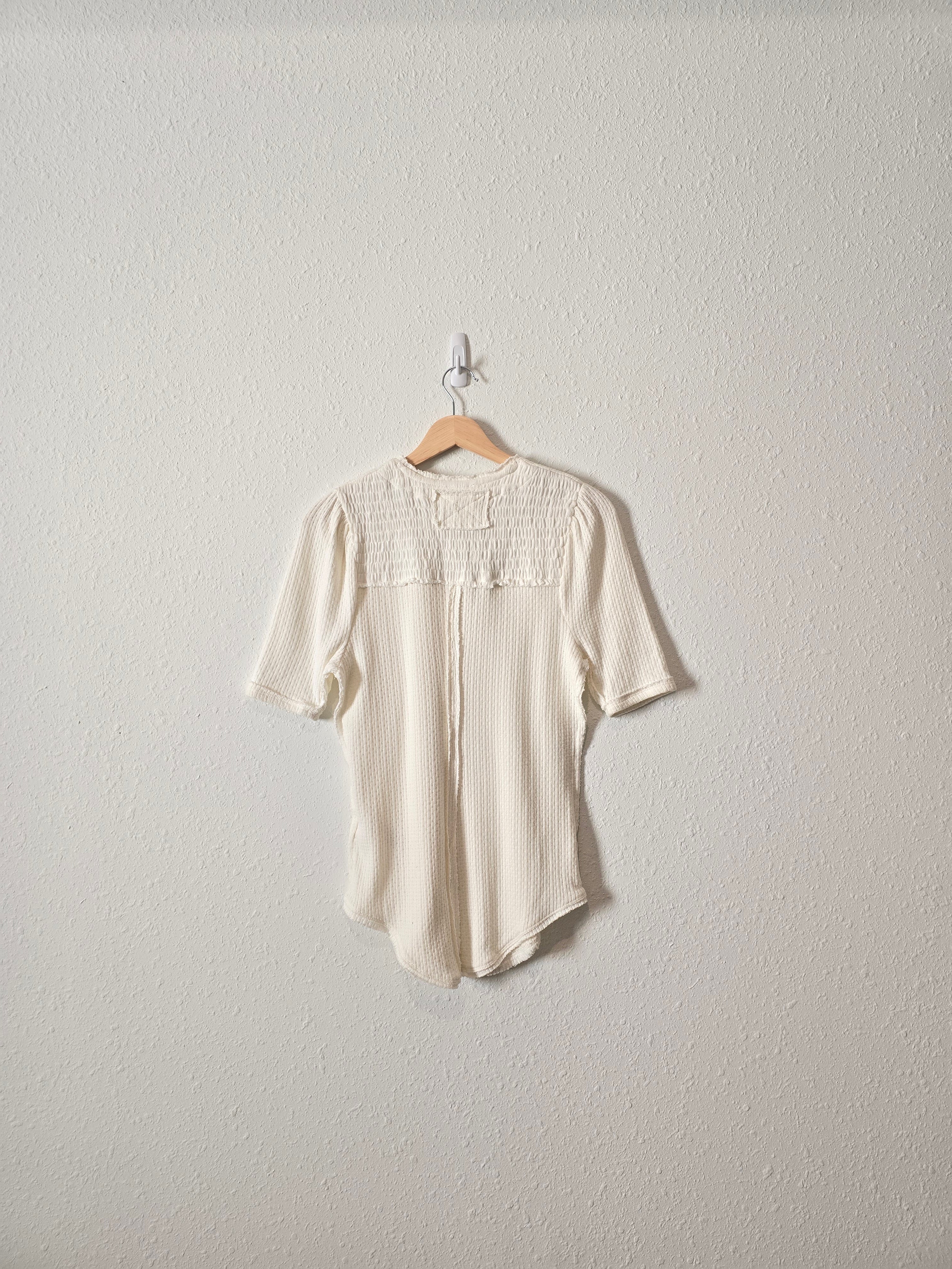 NEW Free People Smocked Tee (M)