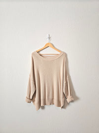 Carly Jean Oversized Rib Sweater (M/L)