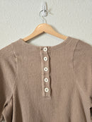 Madewell Ribbed Button Back Top (S)