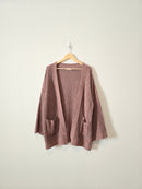 Brown Cozy Knit Cardigan (L)