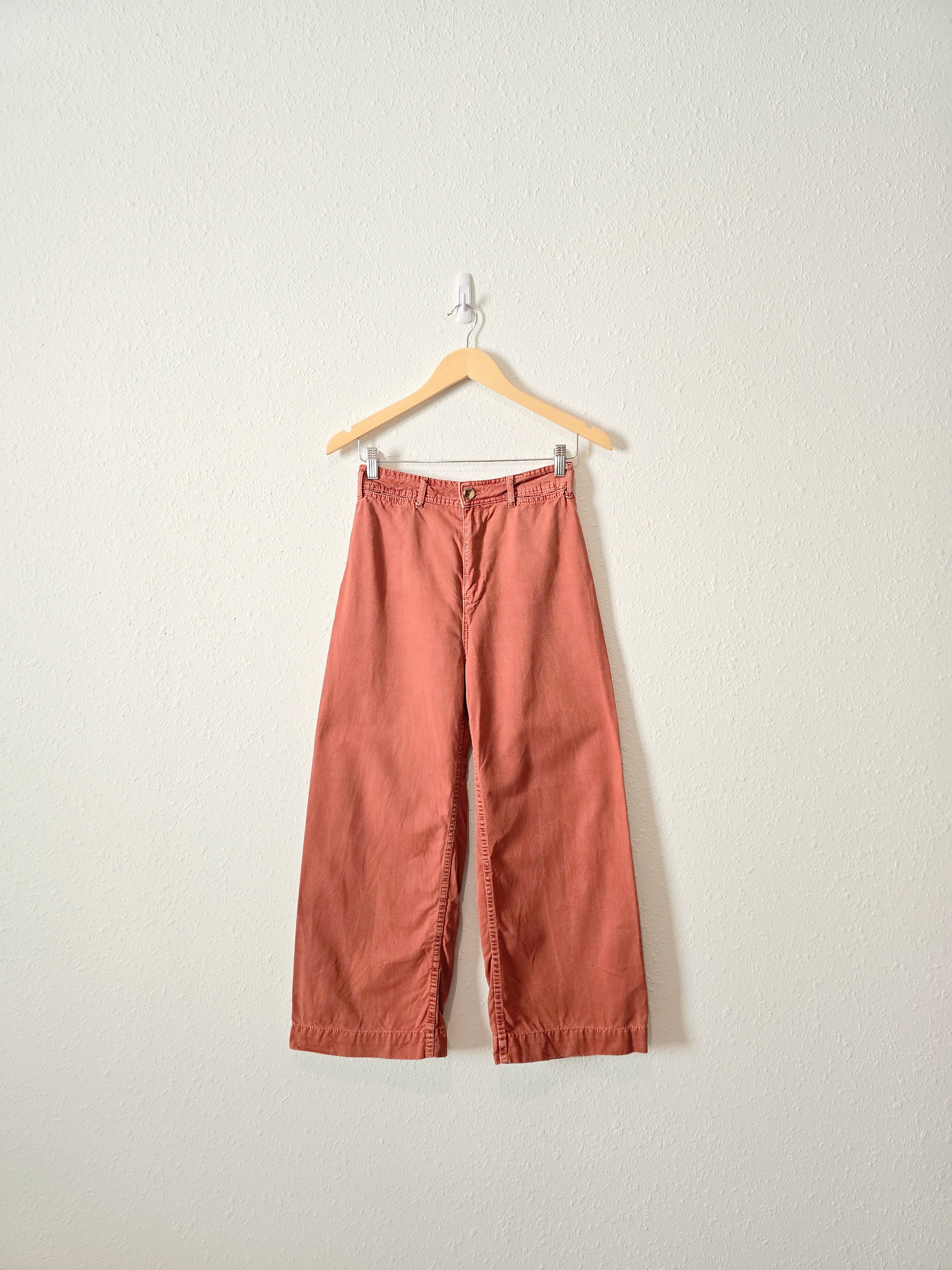 Free People Red Wide Leg Pants (27)