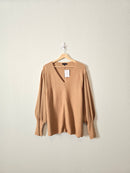 NEW Camel Puff Sleeve Sweater (XXL)