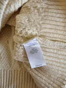 Cable Knit Puff Sleeve Sweater (M)