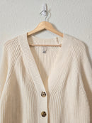 Chunky Knit Button Up Sweater (M)