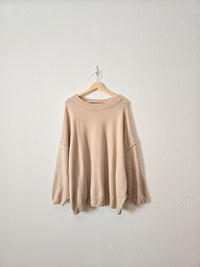 Neutral Cozy Oversized Sweater (L)