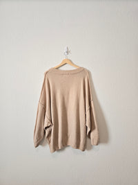 Neutral Cozy Oversized Sweater (L)