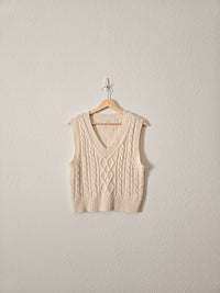 Aerie Cable Knit Sweater Vest (S)