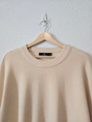 Ribbed Puff Sleeve Sweater (XL)