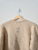 Vintage Embroidered Wool Sweater (S)