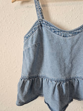 Load image into Gallery viewer, Madewell Denim Ruffle Top (0)
