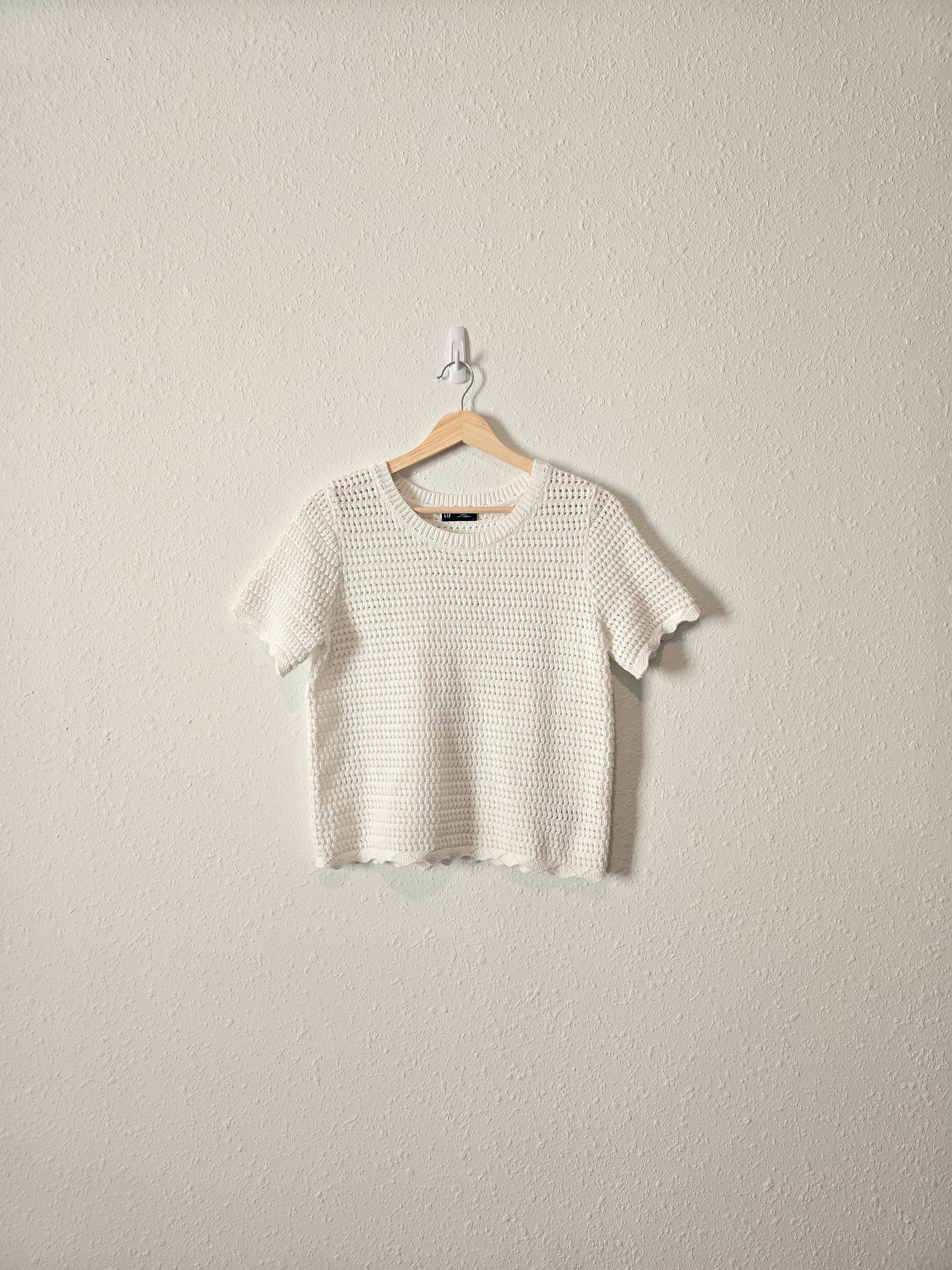 NEW Gap Crochet Knit Tee (S)