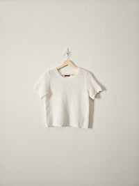 NEW Gap Crochet Knit Tee (S)