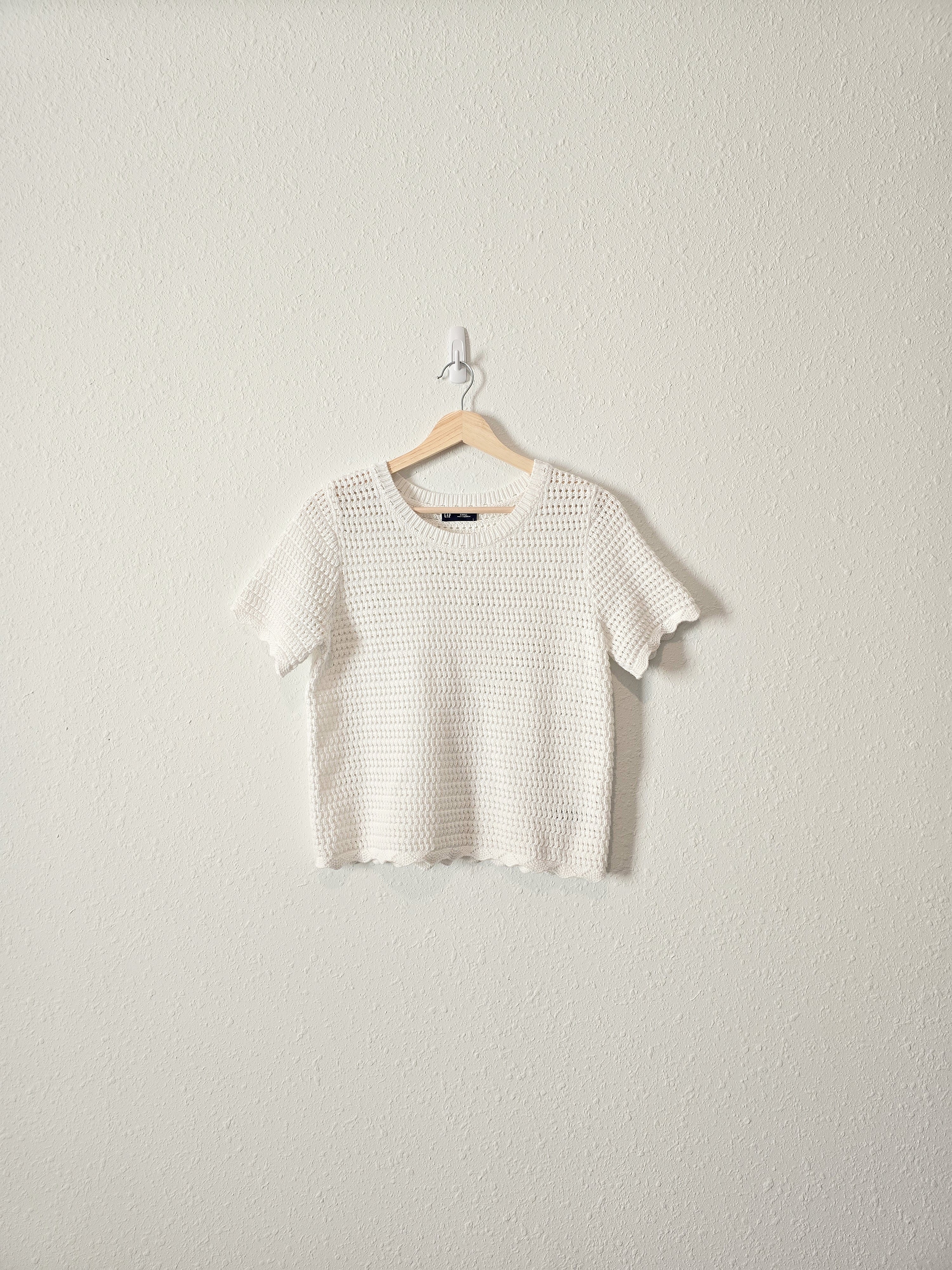 NEW Gap Crochet Knit Tee (S)