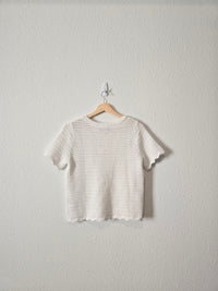 NEW Gap Crochet Knit Tee (S)