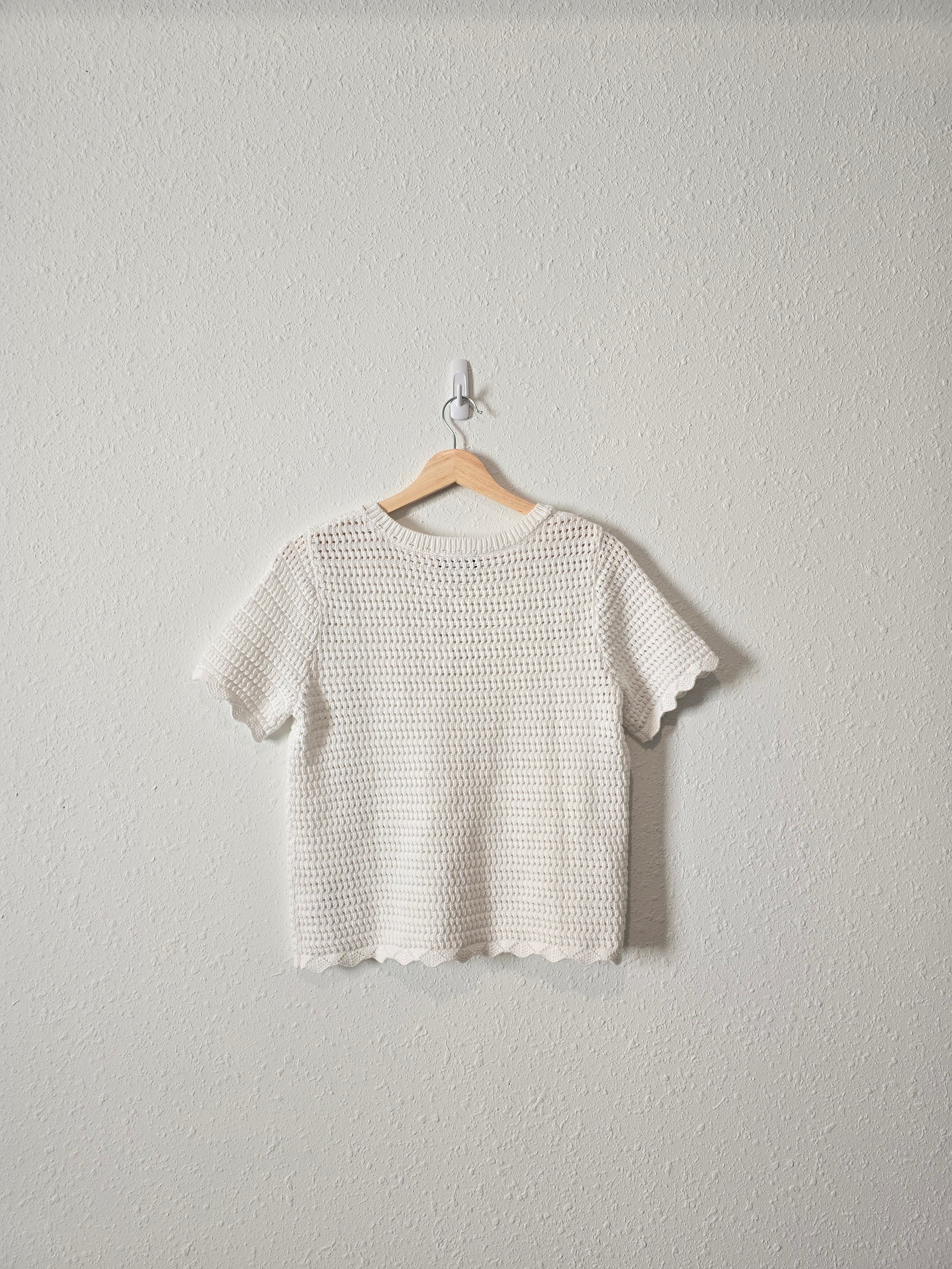 NEW Gap Crochet Knit Tee (S)