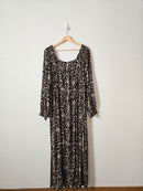 Black Floral Maxi Dress (XL)