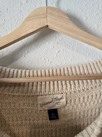 Neutral Textured Knit Sweater (XXL)