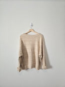 Neutral Textured Knit Sweater (XXL)