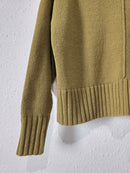 Green Ribbed Knit Sweater (M)