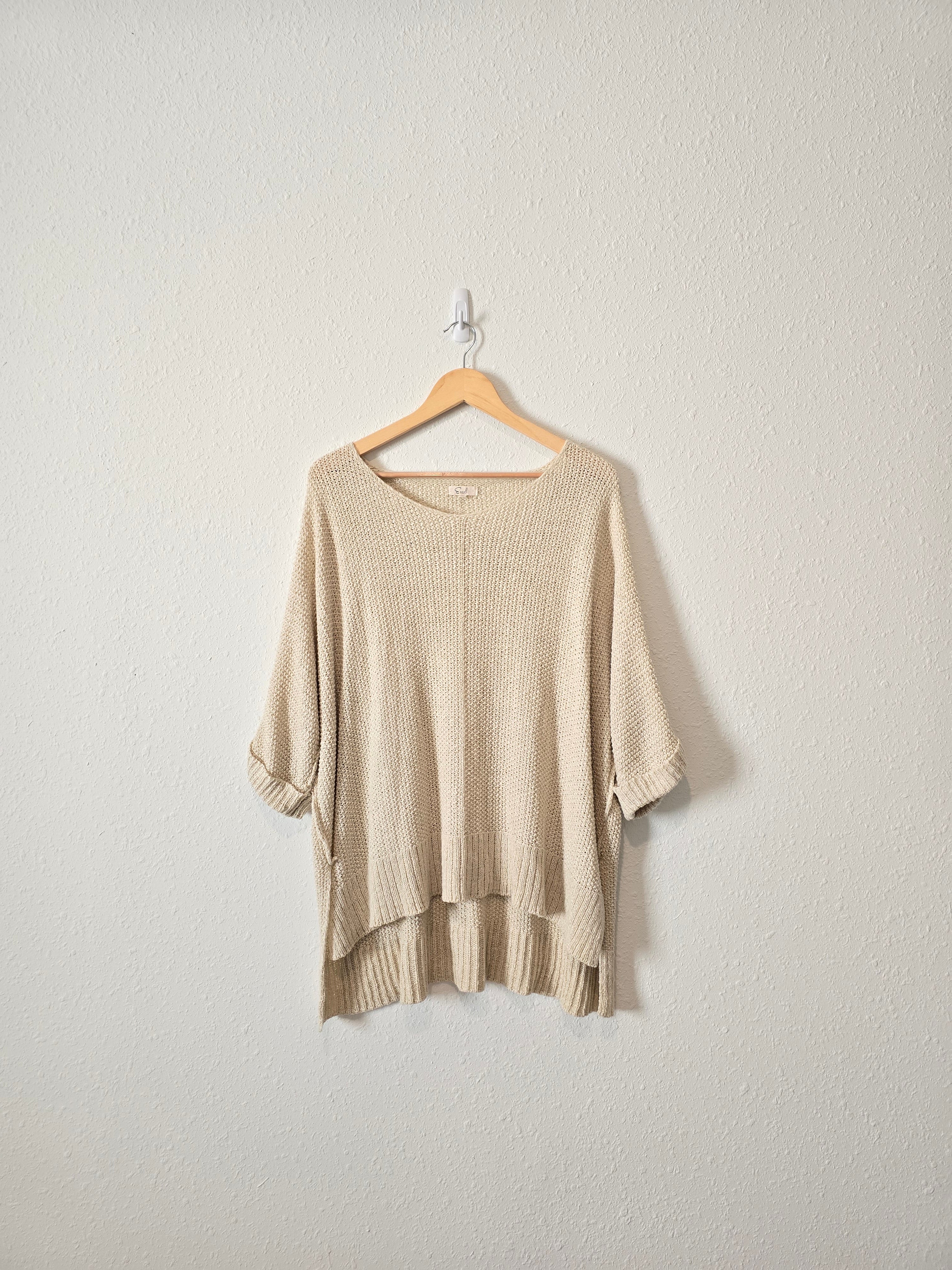 Easel Textured Slouchy Sweater (M)