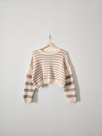 Altar'd State Cozy Striped Sweater (S/M)