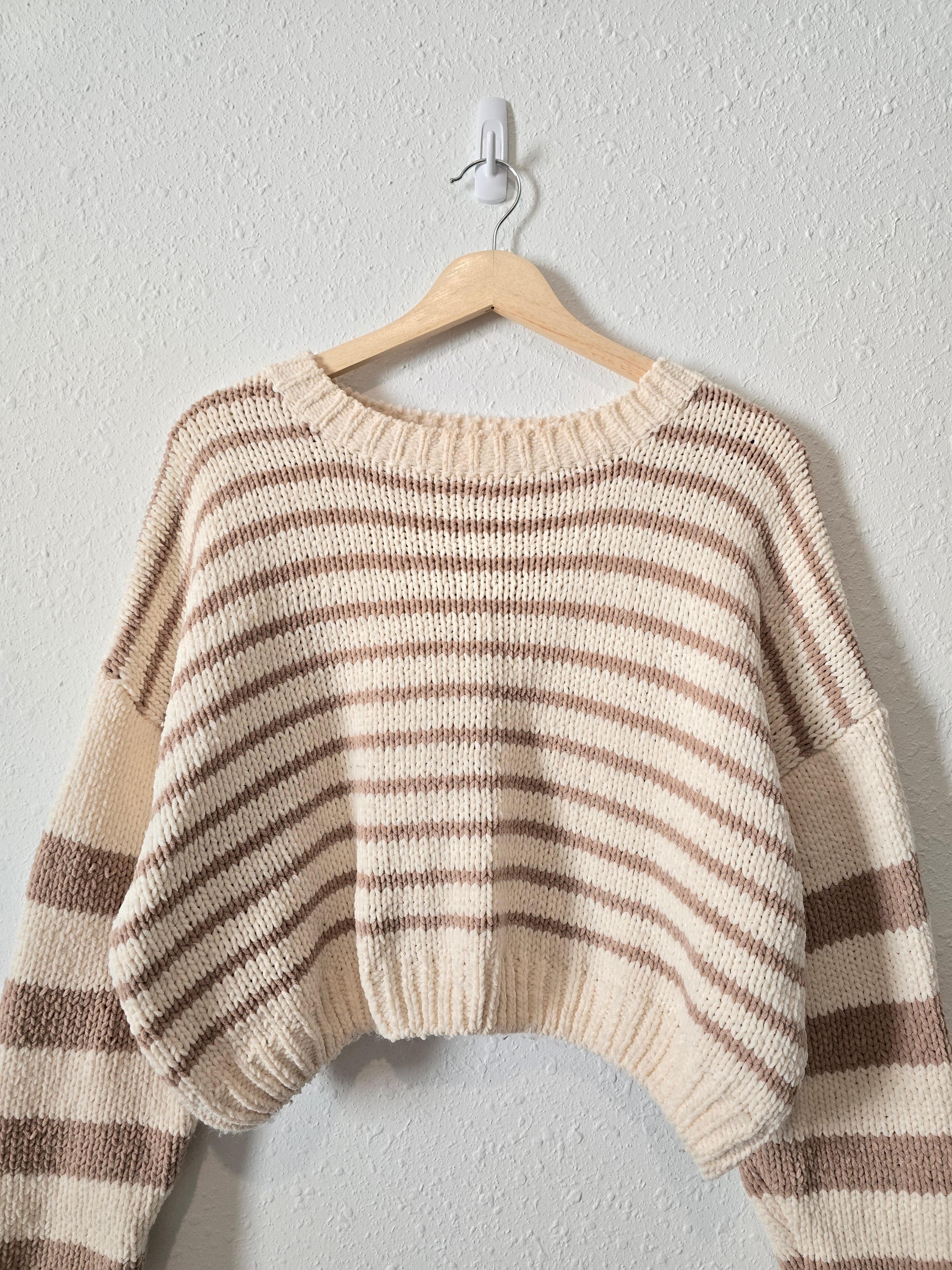 Altar'd State Cozy Striped Sweater (S/M)