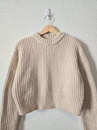 Chunky Knit Cropped Sweater (XS)