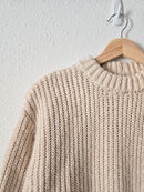 Chunky Knit Cropped Sweater (XS)