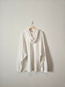 Aerie White Henley Sweatshirt (XXL)