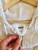 Aerie White Henley Sweatshirt (XXL)