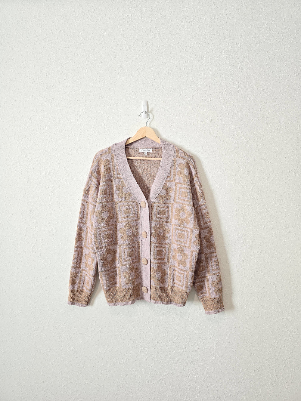 Emory Park Floral Textured Cardigan (L)