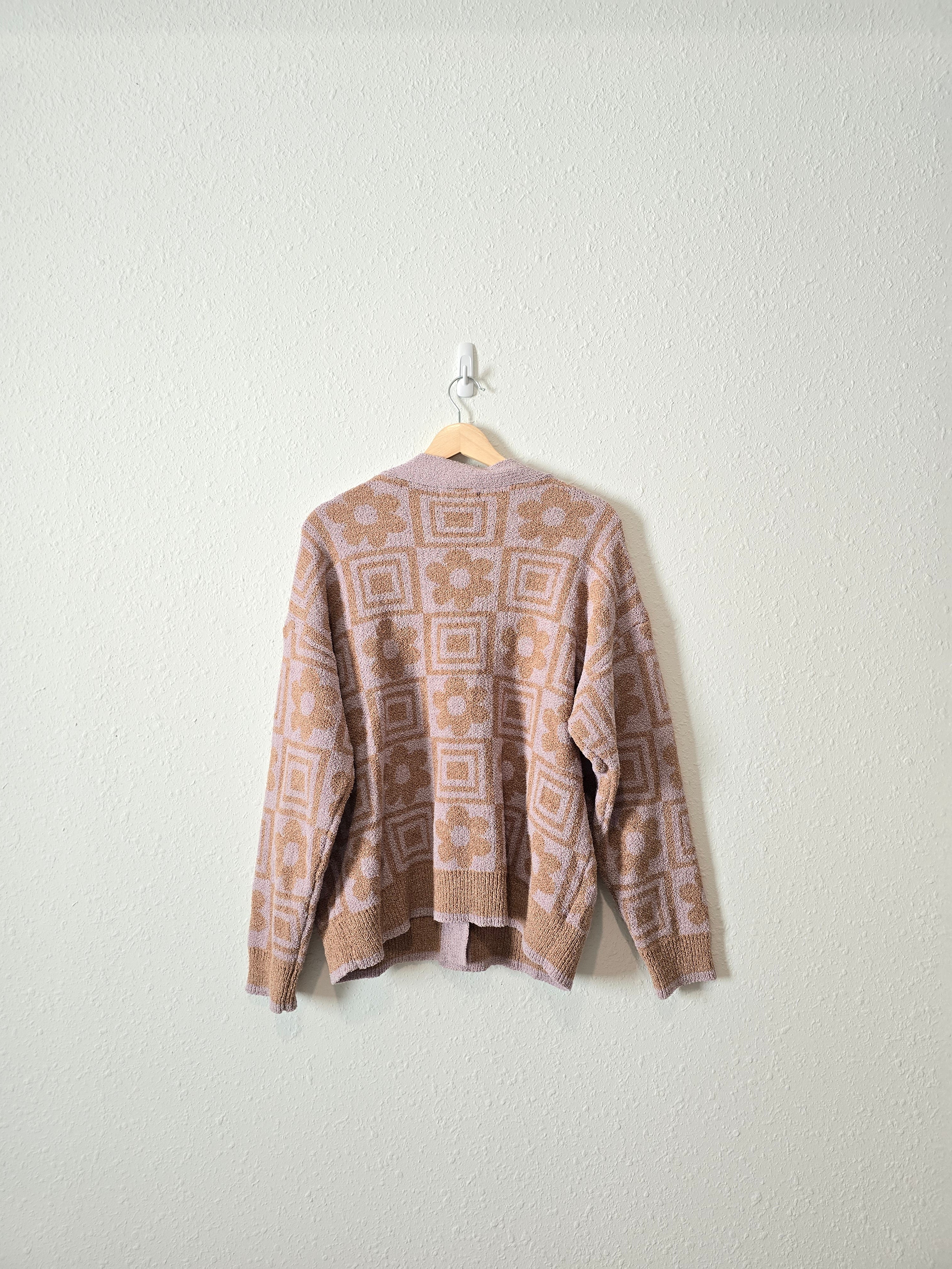 Emory Park Floral Textured Cardigan (L)