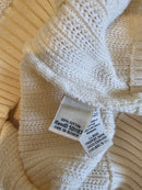 LL Bean Cream Ribbed Sweater (M)