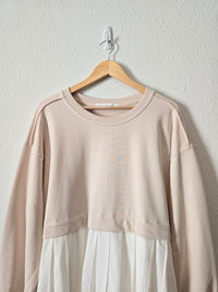 Altar'd State Pleated Sweatshirt Dress (L)