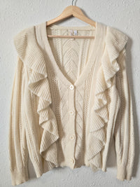 Elan Ruffle Knit Sweater (M)