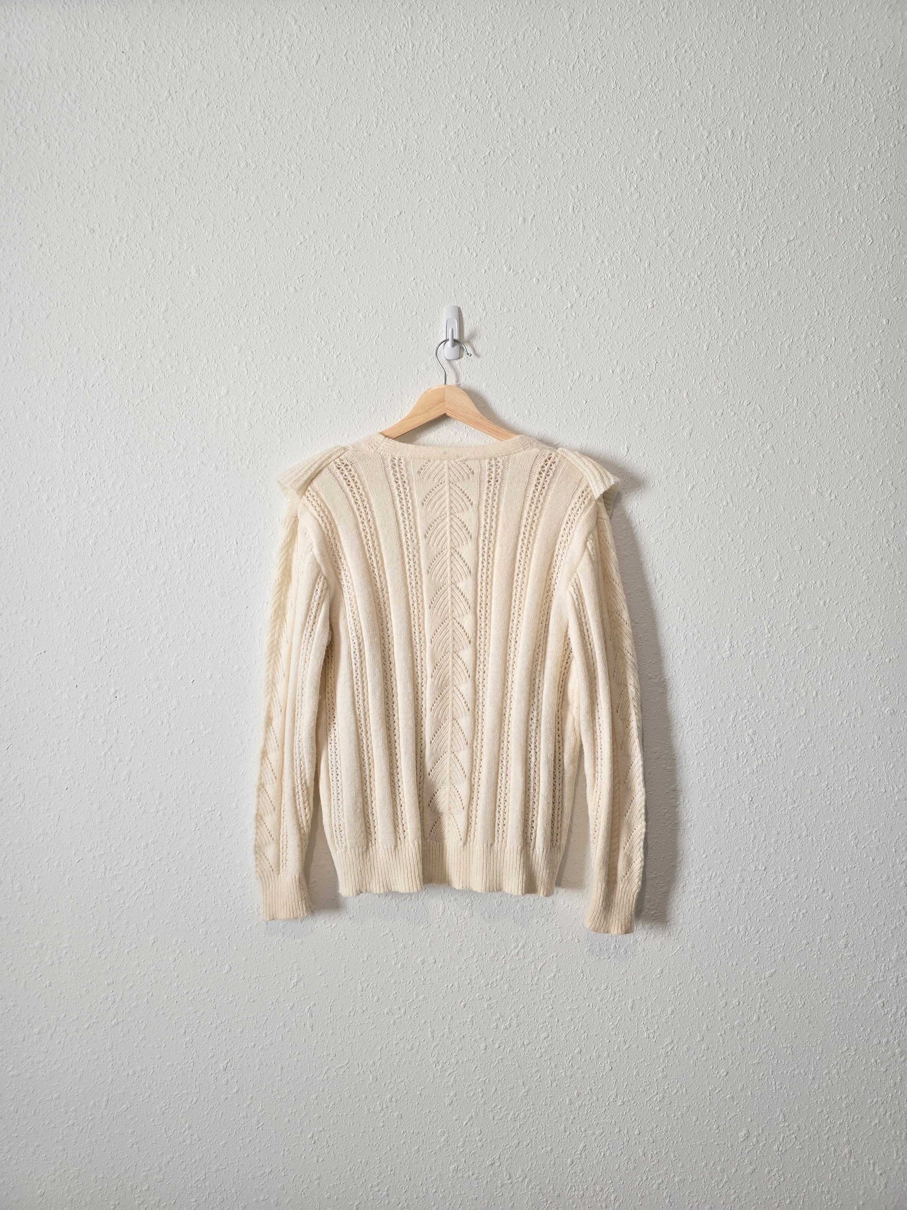 Elan Ruffle Knit Sweater (M)