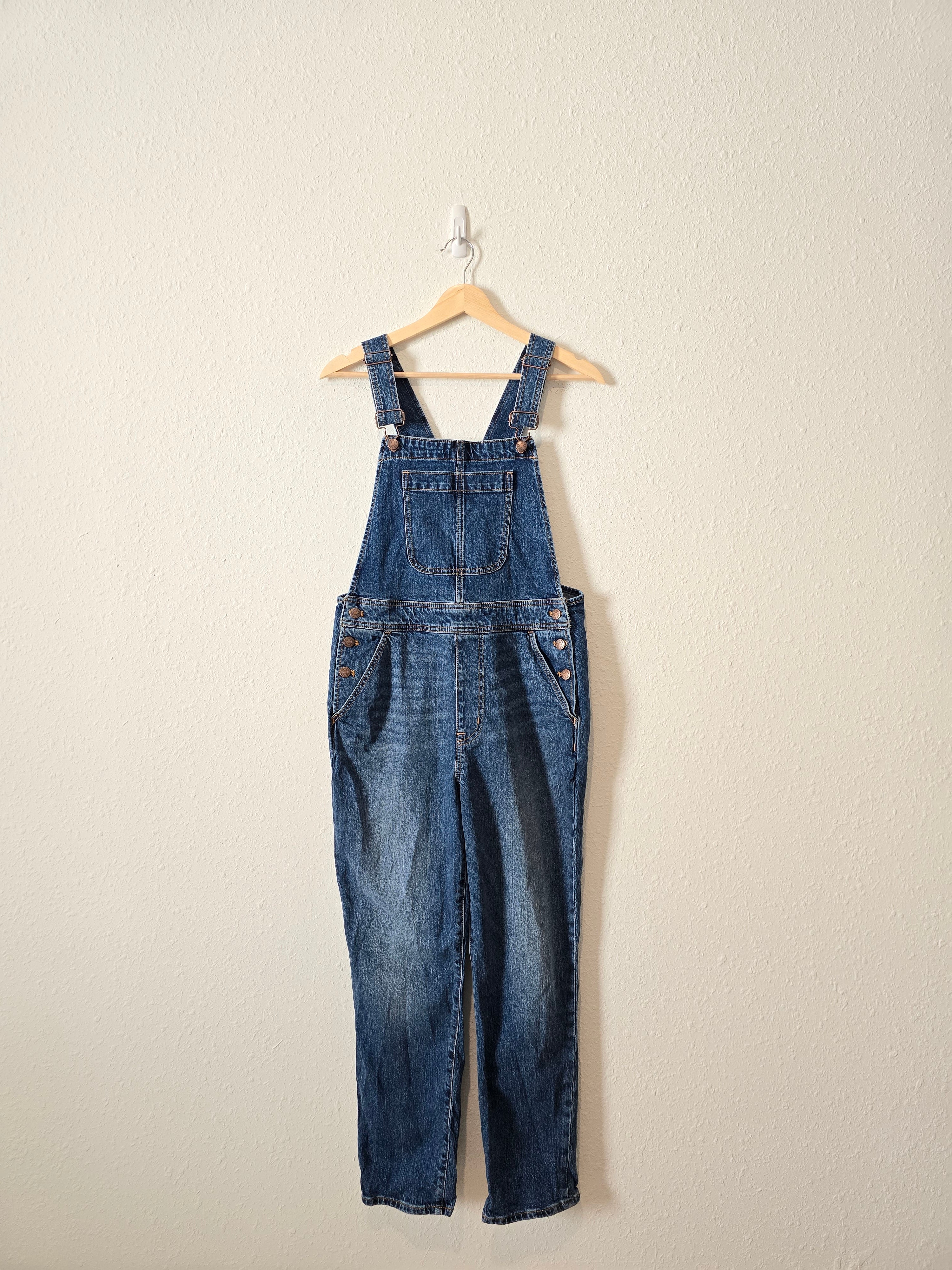 J.Crew Straight Denim Overalls (M)