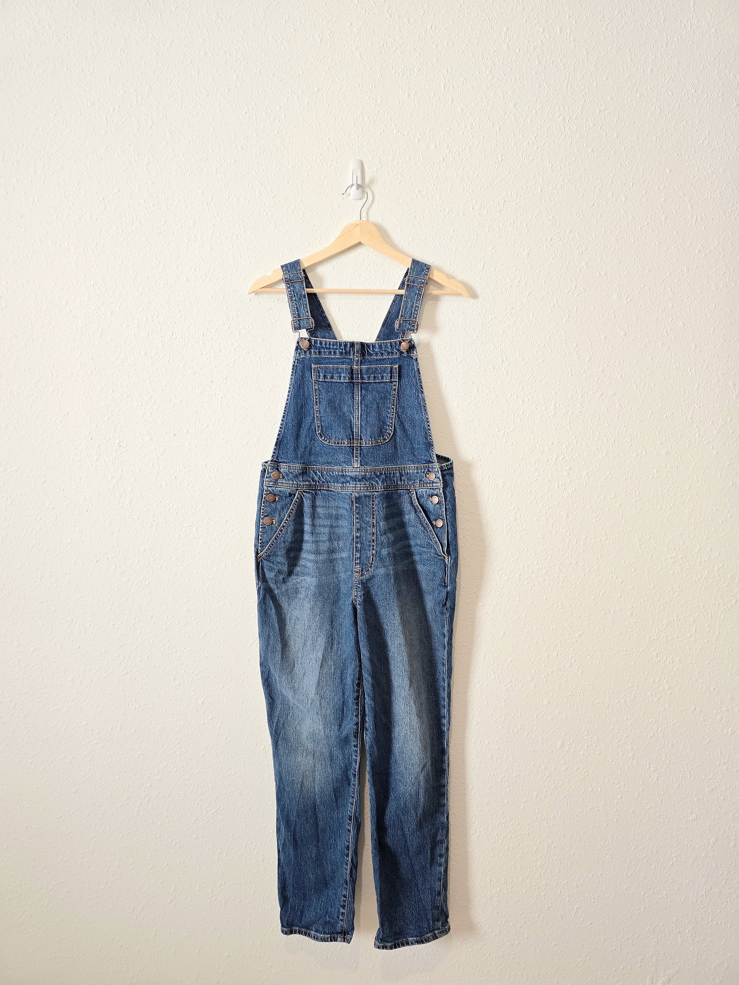 J.Crew Straight Denim Overalls (M)