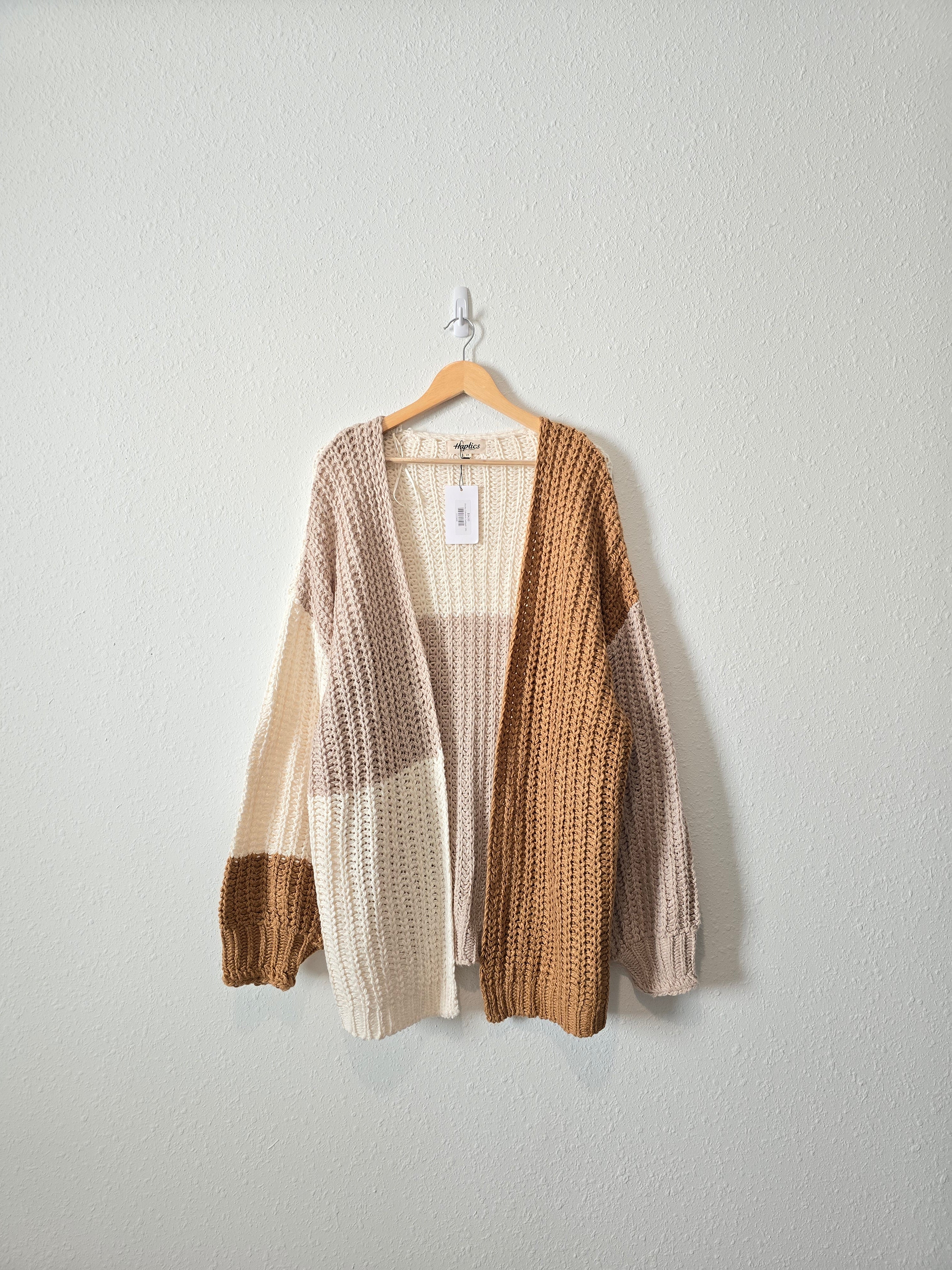 NEW Chunky Colorblock Cardigan (2X)