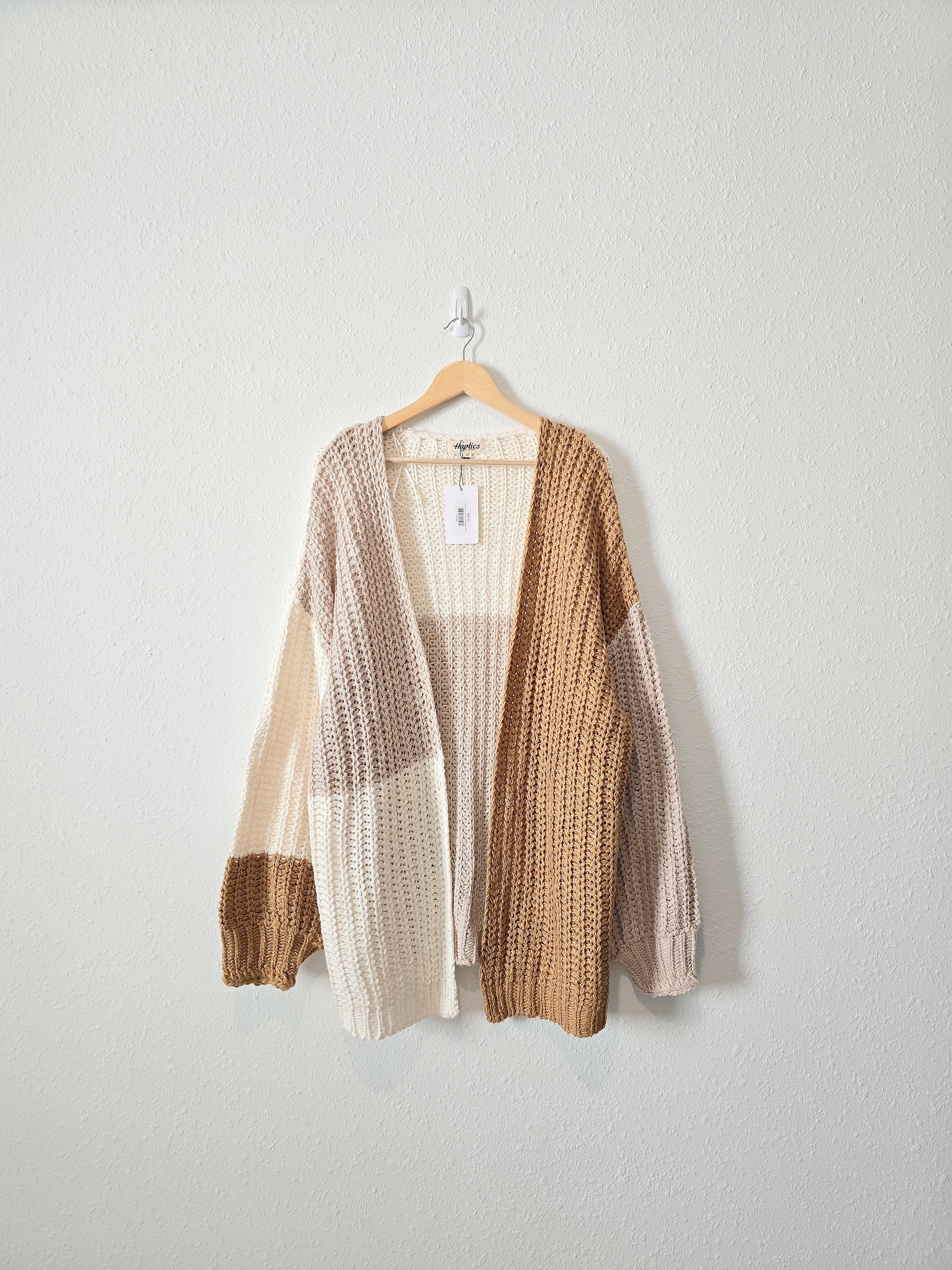 NEW Chunky Colorblock Cardigan (2X)